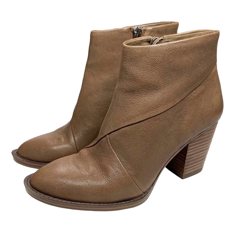 Vince Camuto Heeled Leather Ankle Boots